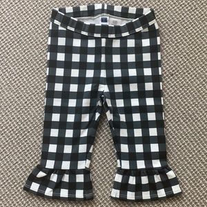 Janie and Jack Ruffle Hem Plaid Pants EUC 18-24MO